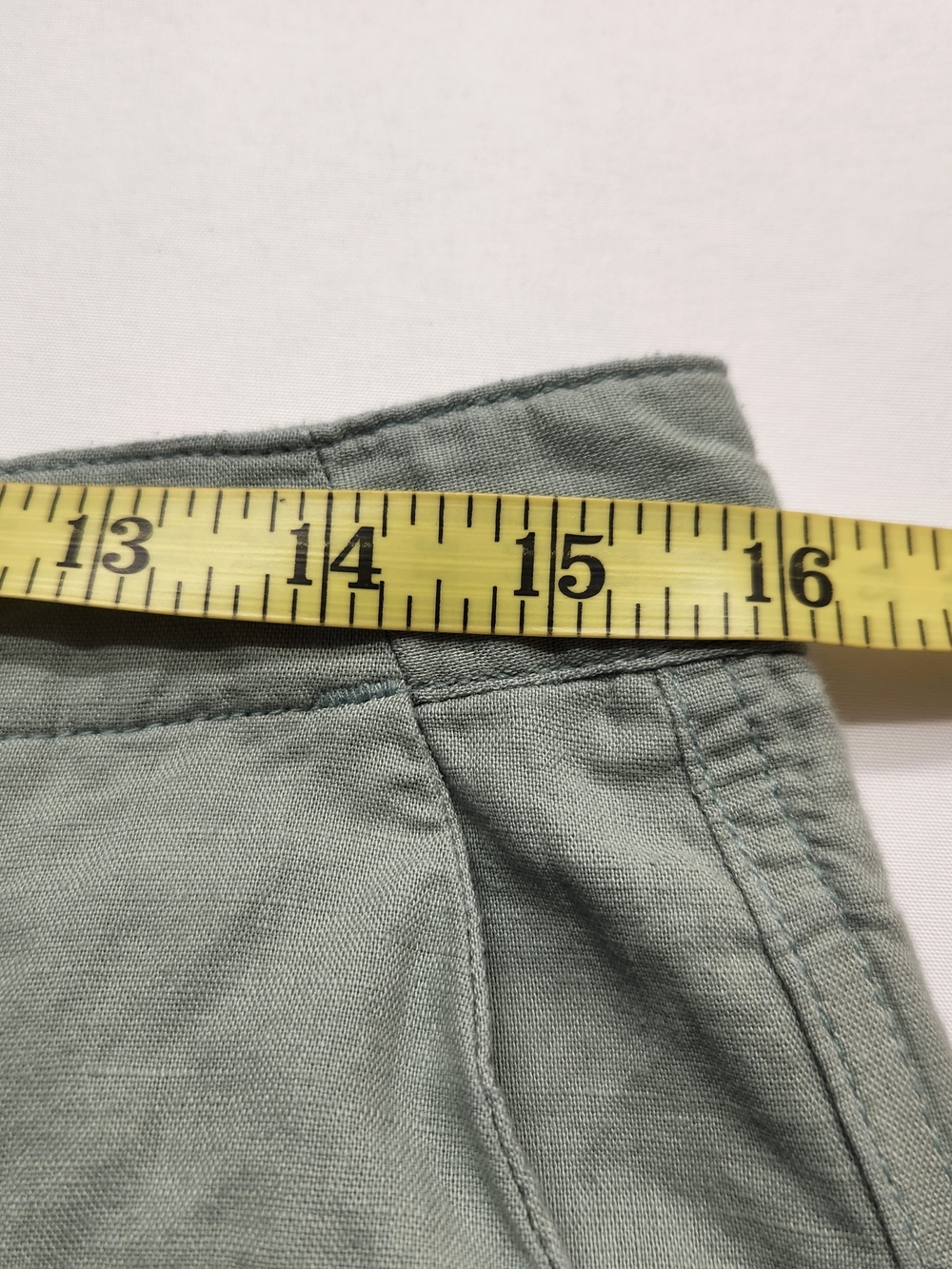 ⭐️GAP Desert Sage Linen Cotton Girlfriend Chino Pants 8 Green Minimalist Summer - Picture 5 of 11